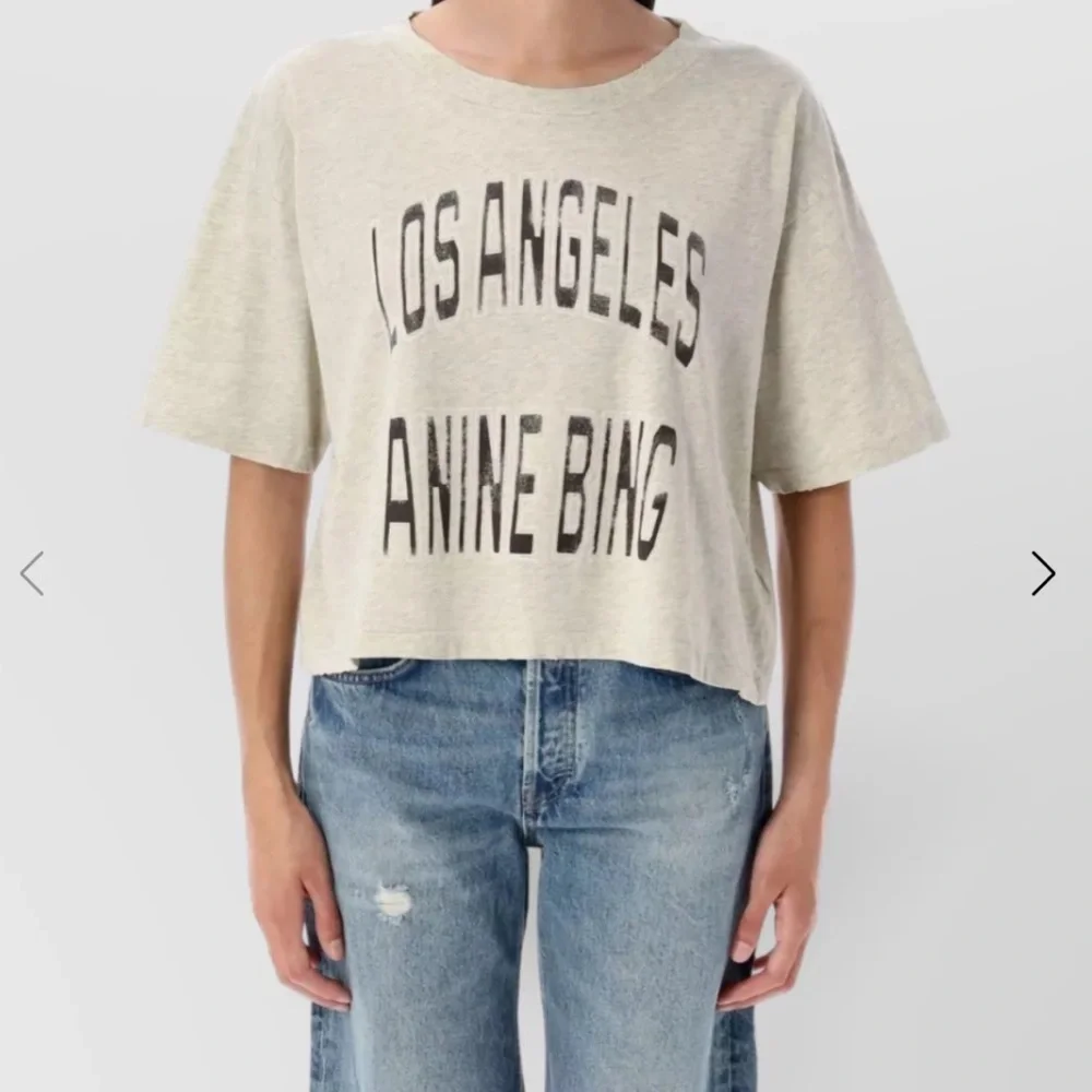 ANINE BING Johnny Cropped Tee - Picture 2 of 5